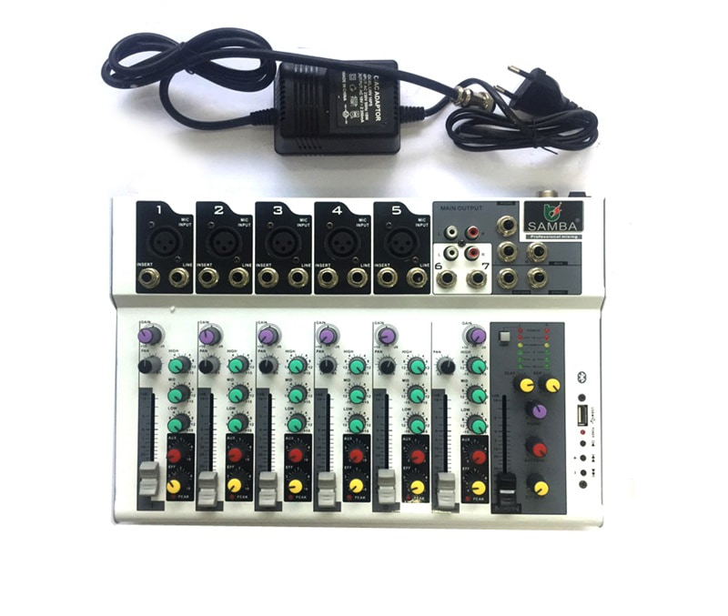 Thông tin về Mixer bàn Live Mixer F7-USB 7 Line