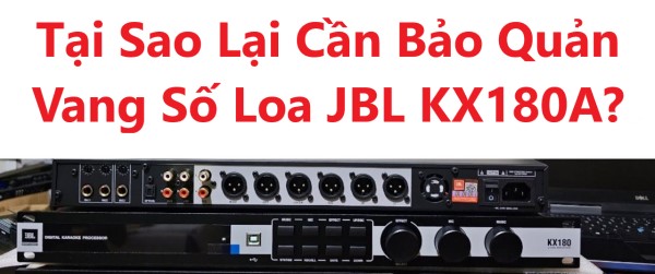Tại Sao Cần Bảo Quản Vang Số Loa JBL KX180A