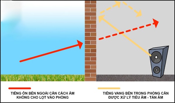 Tiêu Âm (Absorption) và Tán Âm (Diffusion)