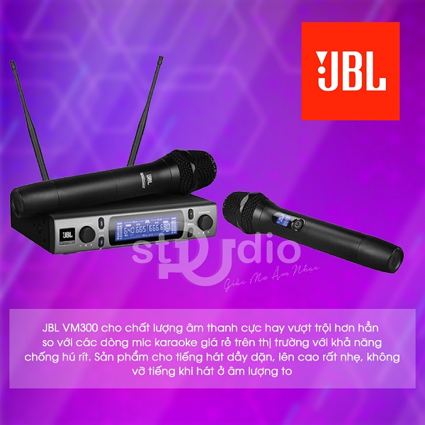Cách Dòng Micro Không JBL Liên Quan Đên VM300