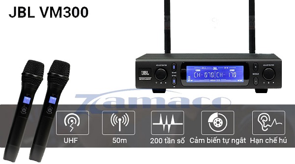Công Nghệ Sóng UHF Micro Không Dây JBL VM300