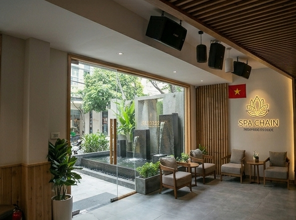 Lắp âm thanh Spa không phải là mua cái loa bluetooth xịn là xong