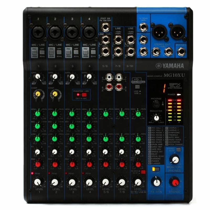 Mô tả Mixer Yamaha MG 10 XU