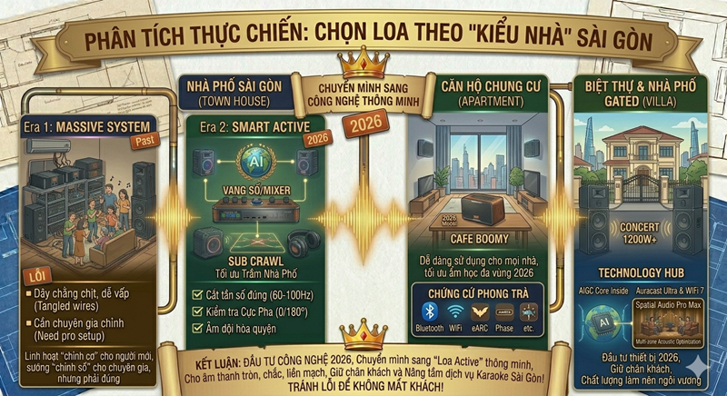 Phân tích thực chiến: Chọn loa theo "Kiểu Nhà" Sài Gòn