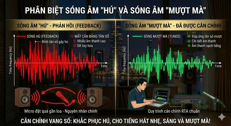 Vì sao dàn âm thanh nhà bạn "hú" như tiếng còi tàu?