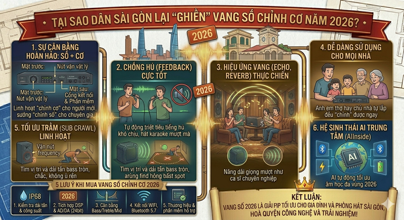 Tại sao dân Sài Gòn mình lại "ghiền" vang số chỉnh cơ năm 2026?